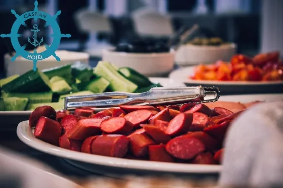 فضای رستورانی و صبحانه هتل کاسپین باکو 2249