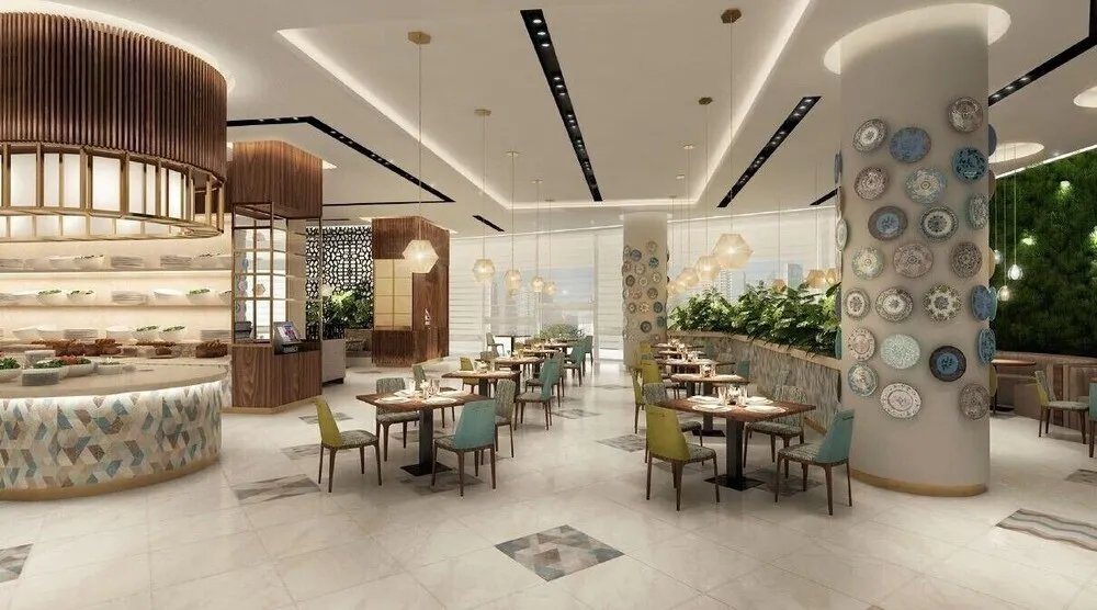 فضای رستورانی و صبحانه هتل اسیدنتال الجداف دبی 136709
